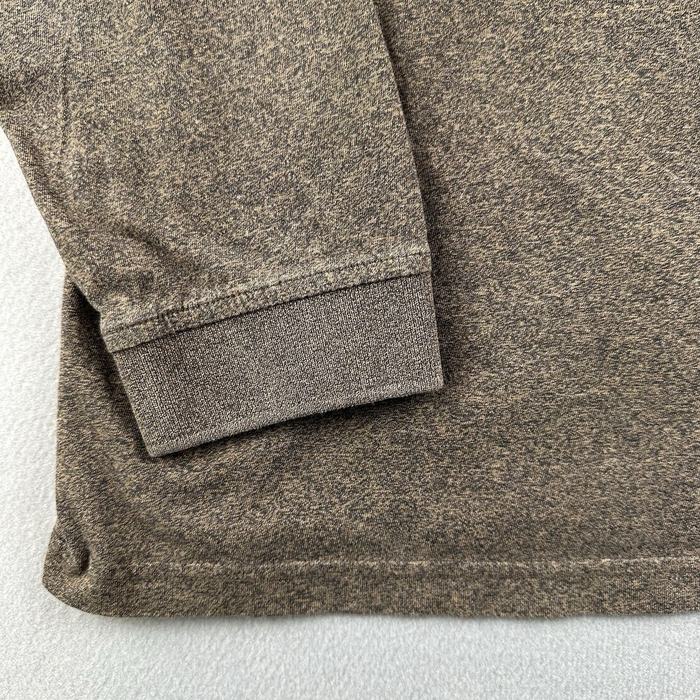 Tasso Elba Men's Polo Shirt Size Large Brown Long Sleeve Stretchy 100% Cotton - Picture 11 of 13